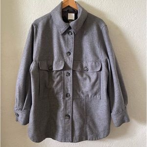 H&M Wool Blend Shirt Jacket Shacket